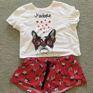 french bulldog pajamas forever 21